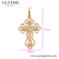 33965 xuping hot sale cross new design gold religious pendant